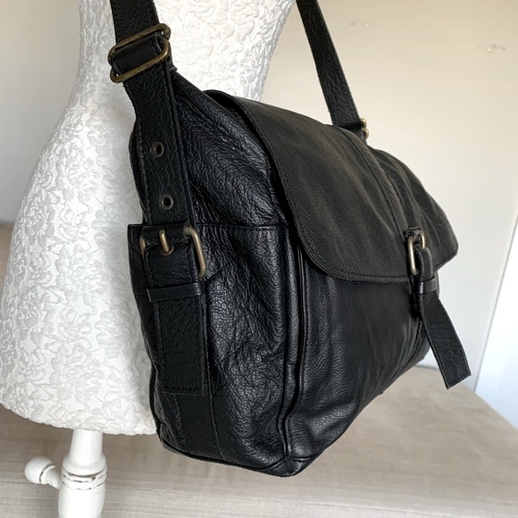 ONA SAEZ Other - ONA SAEZ BOUTIQUE SHOULDER/CROSSBODY BAG UNISEX BLACK LEATHER